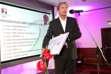 Titul Zaměstnavatel roku 2011 získala společnost CENTROPROJEKT ze Zlína